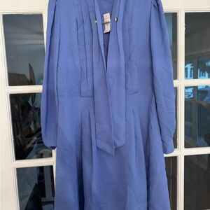 Ann Taylor Elegant Blue Mini Dress